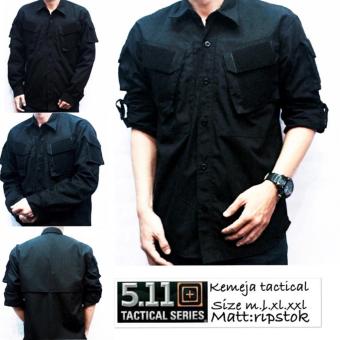 Gambar Kemeja Pria Tactical BlackHawk   Hitam