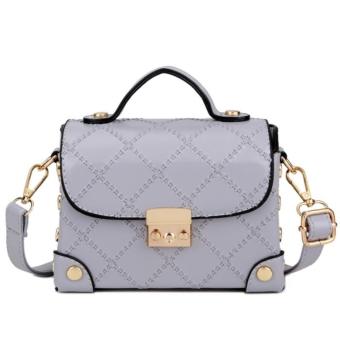 jual kgs tas selempang wanita impor casual formal crossing stitches satchel bag abu jual kgs tas selempang wanita impor casual formal crossing stitches satchel bag abu