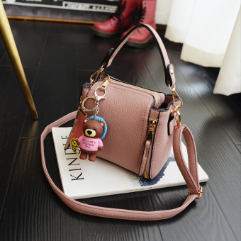 Korea Fashion Style tas wanita tas baru tas wanita (Merah muda)