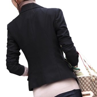 Kuhong Wanita Slim Penuh Lengan Kecil Setelan Lapel Kerah Kantor Jaket Juni 2018 - 3 Kuhong wanita Slim penuh lengan kecil Setelan Lapel kerah kantor jaket - 3