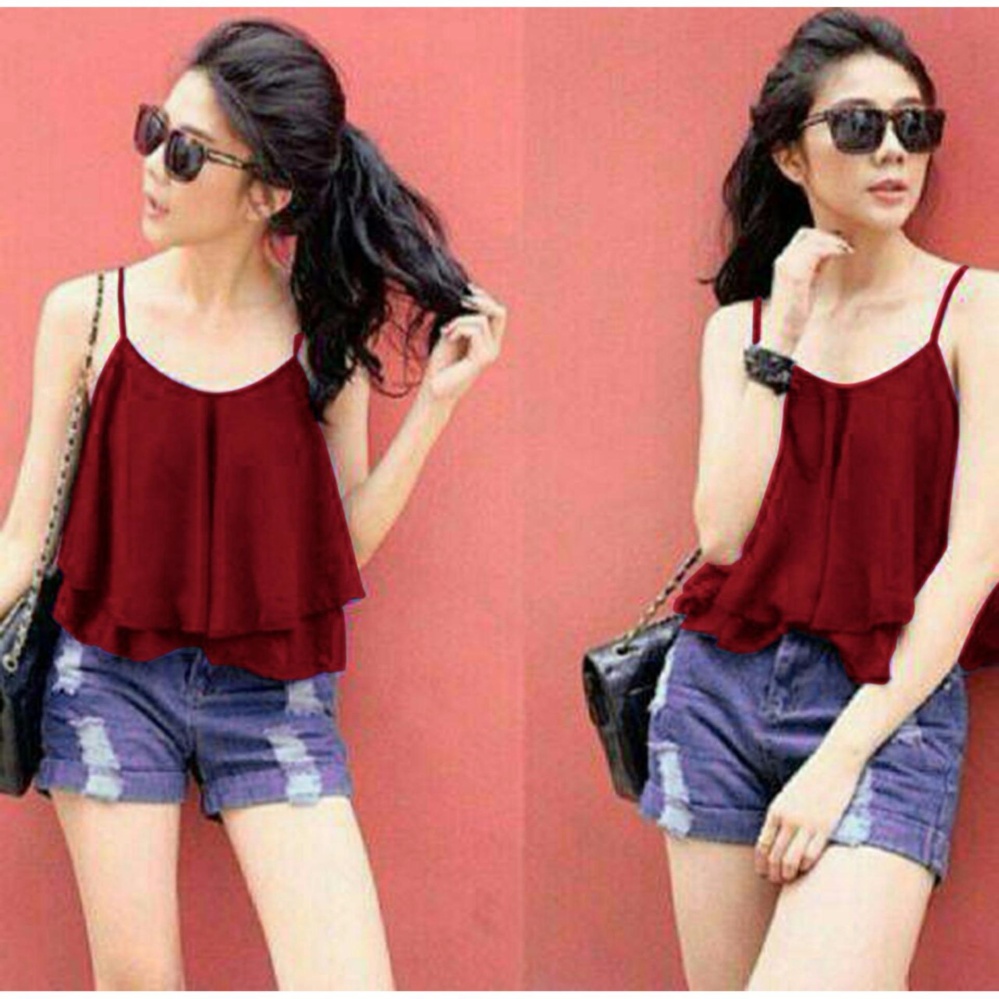 kyoko fashion blouses may - (maroon) kyoko fashion blouses may - (maroon)