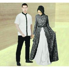 legiONshop-busana muslim couple | baju muslim | muslim wear | baju pasangan | maxi couple muslim ZAHIRA white