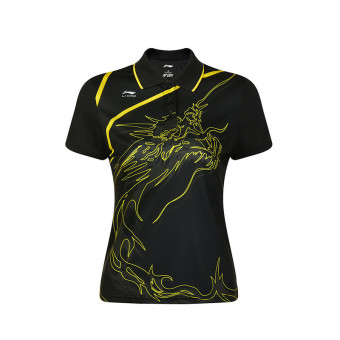 Gambar LINING aayh238 lengan pendek perempuan bulu tangkis Seri t shirt (AAYH238 2)