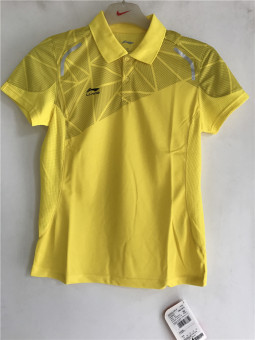 Gambar LINING aayh308 3 seri bulutangkis permainan perempuan t shirt (Seperti gambar)