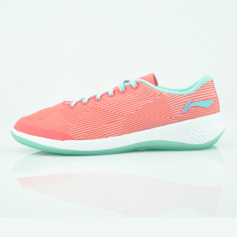 Gambar LINING acgj034 kasual musim semi dan musim gugur perempuan sepatu lari sepatu (Api neon Hong petir biru putih)