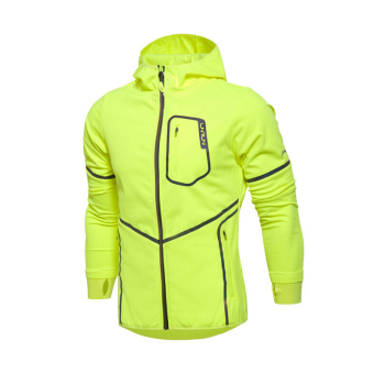 Gambar Lining Afdl375 Rak Konter Khusus Pria Baju Olahraga (Lampu neon hijau AFDL375 2)
