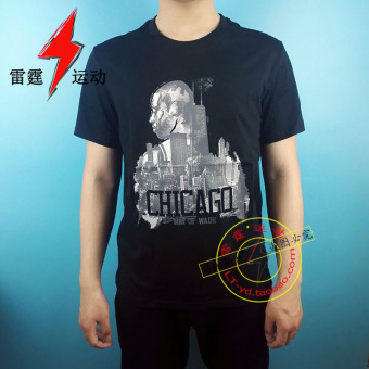 Gambar LINING ahsm221 katun lengan pendek baru laki laki leher bulat kebugaran t shirt (AHSM213 3 standar hitam)