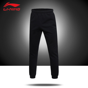 Gambar LINING AKLL543 baru pria yang hangat celana panjang celana kebugaran celana (Standar hitam AKLL543 1)