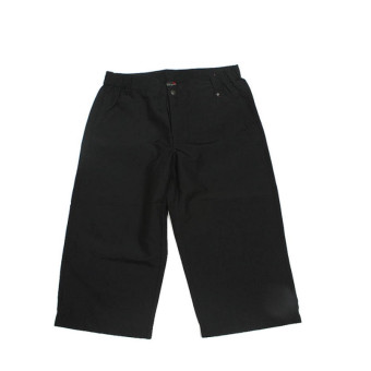 Gambar LINING akqf064 kasual warna solid perempuan tujuh poin celana pendek (AKQF064 3)