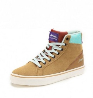 Gambar LINING alcj116 2 kuning kari tinggi atas sepatu kasual kebugaran sepatu (Seperti gambar)