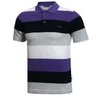 Gambar LINING aplh185 katun polo kemeja kerah t shirt kemeja (APLH185 3)