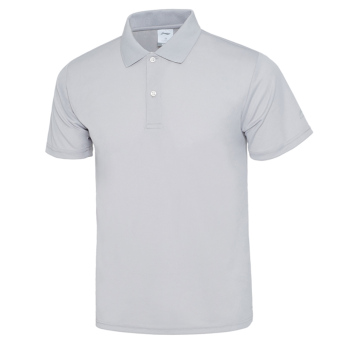 Gambar LINING aplk371 pria bernapas kerah lengan pendek kemeja POLO (Abu abu terang APLK371 3)
