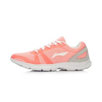 Gambar LINING arbl048 Shishang jala ringan lari sepatu olahraga ringan sepatu lari (Merah muda neon putih)