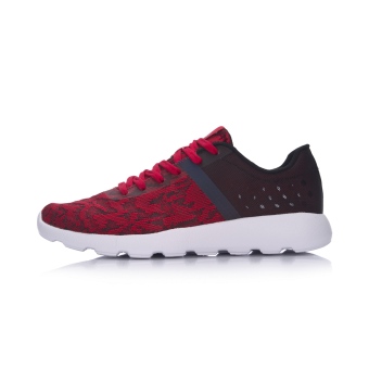Gambar LINING arbm009 baru bernapas jala sepatu olahraga otentik sepatu pria (New dasar hitam magenta)