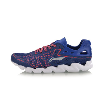 Gambar LINING arbm015d jala bernapas Icy ringan kebugaran sepatu sepatu pria (Fajar biru flame fluoresensi Hong putih)