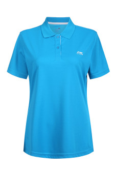 Gambar LINING atsg326 2 kasual perempuan mantra warna kerah kemeja POLO (Seperti gambar)