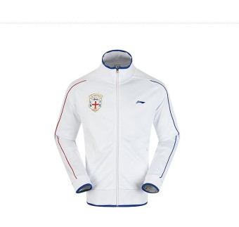 Gambar LINING awdj477 1 kasual pria seri sepak bola stand up kerah jaket (Seperti gambar)