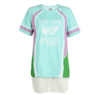 Gambar LINING bekerja sama bagian panjang t shirt (AHSJ576 1)