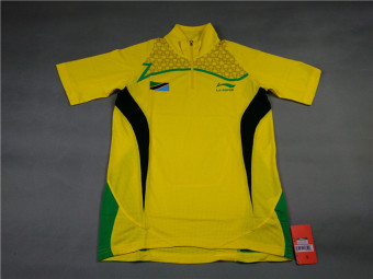 Gambar LINING berjalan trek dan lapangan pelatihan lengan pendek t shirt (1TSC901 1 Huang Tan Samlip) (1TSC901 1 Huang Tan Samlip)