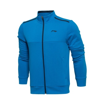 Gambar LINING dan nyaman baru laki laki kebugaran cardigan kebugaran pakaian resmi jaringan (Brilian biru)
