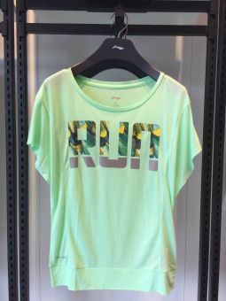 Gambar LINING Korea Fashion Style Perempuan Perempuan Leher Bulat T shirt ( 6 neon merah muda hijau) ( 6 neon merah muda hijau)