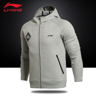 Gambar LINING sweater pria pria baru Shishang olahraga pakaian (AWDK115 3 bunga abu abu sweater)