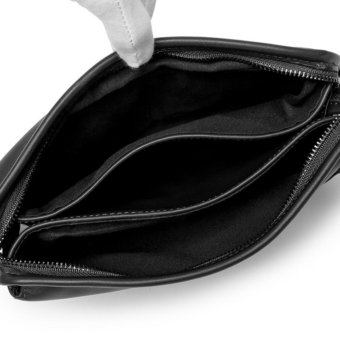 Men's Retro Leather Clutch Hand Bag Business Handbag Envelope Metrosexual Casual Mobile Phone Bag(black) - Intl April 2018 - 3 Men's Retro Leather Clutch Hand Bag Business Handbag Envelope Metrosexual Casual Mobile Phone Bag(black) - intl - 3