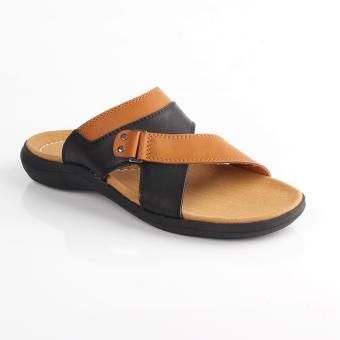 Gambar Montaza Sandal Kulit Pria PU PVC Sendal Casual Slop LMG 114