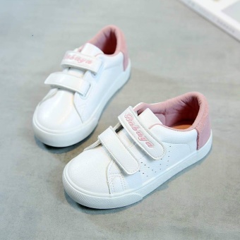Gambar MSHOES Boy s Synthesis Leather Casual Canvas Shoes (Size24 36) (Pink)   intl