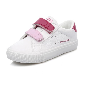 Gambar MSHOES Boy s Synthesis Leather Leisure Walking Shoes Children s Shoes (Size18 31) (Pink)   intl