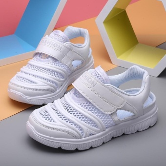 Gambar MSHOES Breathable Boy s Comfortable Mesh Shoes Casual Sneakers Shoes (White)   intl