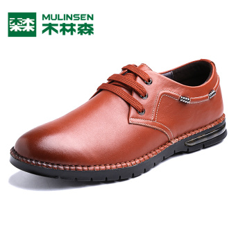 Gambar MULINSEN baru musim gugur sepatu kulit sepatu pria (Coklat muda)