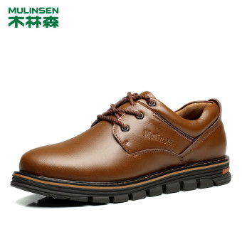 Gambar MULINSEN Inggris kulit yang berat itu sebagian besar perkakas sepatu pria (260090 coklat)
