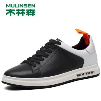 Gambar MULINSEN Korea Fashion Style musim gugur baru warna mantra pasang sepatu sepatu pria (YY 270108 hitam)