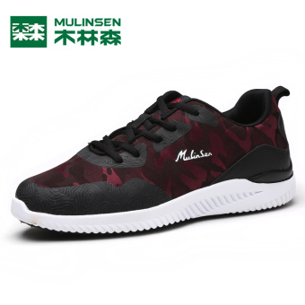 Gambar MULINSEN musim gugur baru muda kasual sepatu olahraga sepatu pria (Merah)