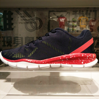 Gambar Musim gugur baru laki laki dan satu kebugaran olahraga sepatu sepatu pria ( 3 tinta biru LINING Hong)