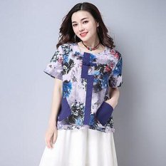 Rok Wanita Panjang Sedang Model Daun Teratai Motif Kotak Hitam Putih Source · Linen Lengan Panjang Biru Bordir Source Musim Panas Baru
