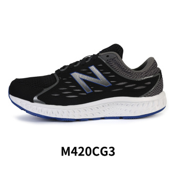 Gambar New Balance m420cg3 kasual baru bernapas ringan sepatu lari pria (Hitam)