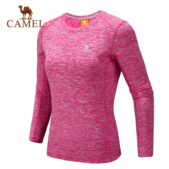 Gambar New Camel pria dan wanita leher bulat t shirt (C7W1T7612, Cina Hong, perempuan)