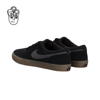 Gambar Nike SB Portmore II Solar Skateboard Shoes Black   Dark Grey GumLight Brown 880266 009   intl