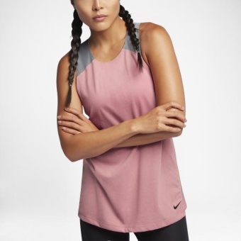 Gambar NIKE WOMEN S BREATHE TRAINING TANK 862775 644 RED STARDUST COOLGREY (BLACK) S XL 07    intl