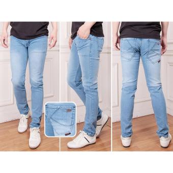 Gambar NJ   Celana Jeans Denim Slim Fit Pria   Bio Bliz