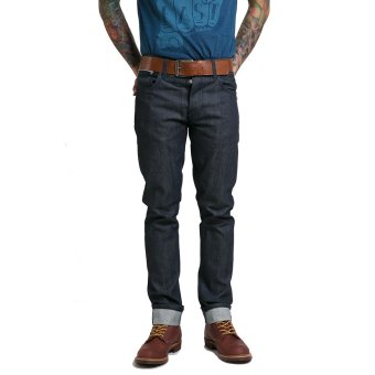 Gambar Nudie Jeans Grim Tim Dry Pure Indigo Selvage Biru