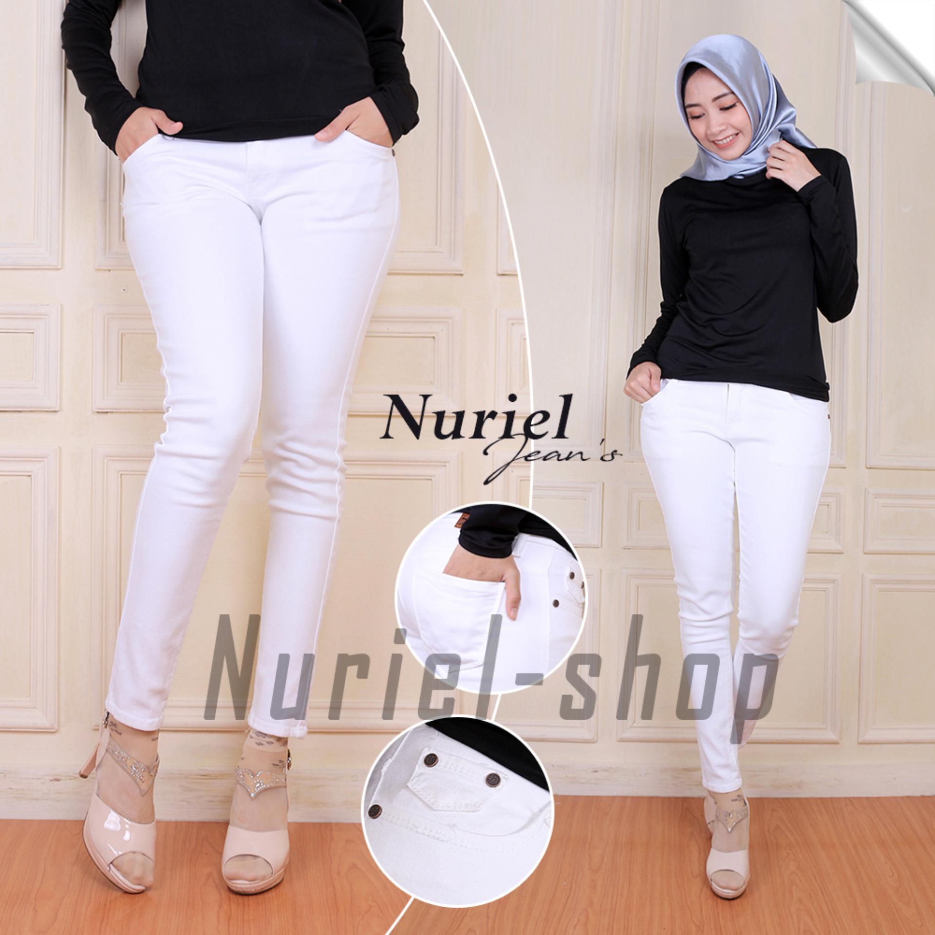 Nuriel  Jeans – Celana Jeans Wanita – Premium Quality – Skinny Putih