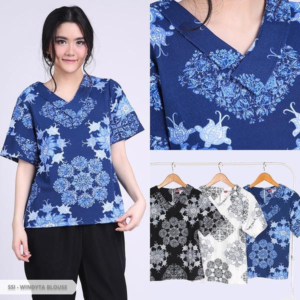 Omah Fesyen Windyta Ethnic Collar Blouse Color: Black Omah Fesyen Windyta Ethnic Collar Blouse Color: Black