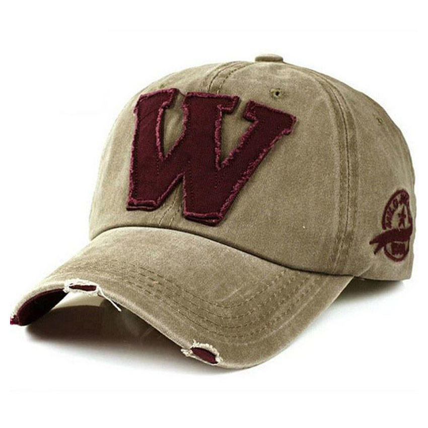 Ormano Topi Baseball Snapback Korea Style Letter W Cap - Coklat