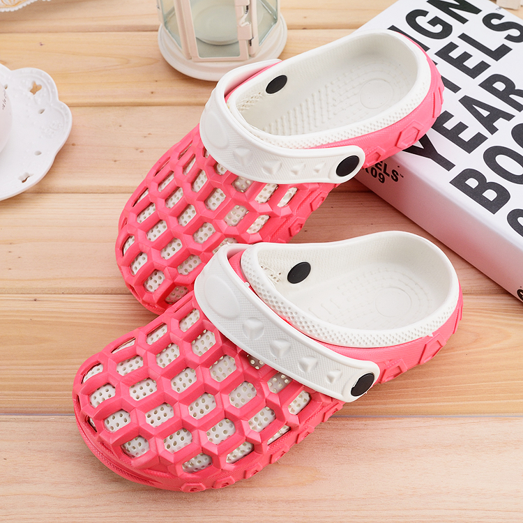 Pantai Anak kecil jelly sepatu lubang bayi sandal dan sandal (Semangka putih)