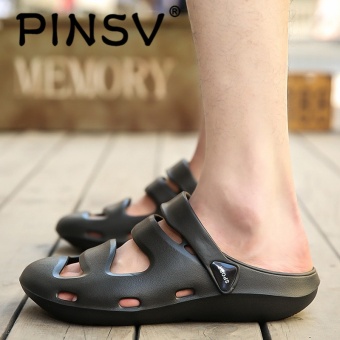 PINSV Men's Sandal Pantai Shoes Sandal Keren Non-slip Hitam November 2018 - 4 PINSV Men's sandal pantai Shoes sandal Keren Non-slip hitam - 4