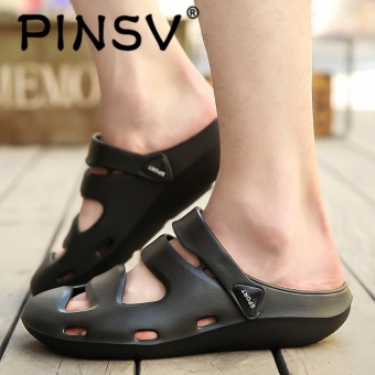 PINSV Men's Sandal Pantai Shoes Sandal Keren Non-slip Hitam November 2018 - 5 PINSV Men's sandal pantai Shoes sandal Keren Non-slip hitam - 5