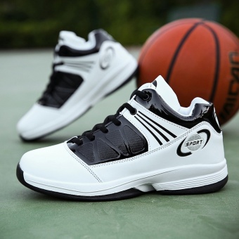 PINSV Pria Basket Sepatu Sneaker Tren A Basket Sport Boots - Putih Pebruari 2019 - 5 PINSV pria basket Sepatu Sneaker tren a basket Sport Boots - putih - 5